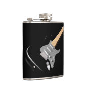 Auffallendes schwarzes elektrisches Gitarrenmusiki Flachmann (Rechts)
