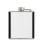 Auffallendes schwarzes elektrisches Gitarrenmusiki Flachmann (Rückseite)