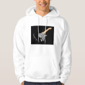 Auffallendes schwarzes elektrisches Gitarrenmusiki Hoodie (Vorderseite)