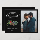 Auffallendes Schwarzes WeihnachtsFoto (Vorne/Hinten)