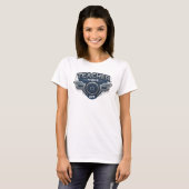Auffallendes Silber TEACH MODE OFF Original Design T-Shirt (Vorne ganz)