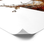 Auffallendes Silber WHISKY Poster (Ecke)