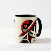 Auffallendes visuelles Kunstwerk #1 Tasse (VorderseiteRechts)