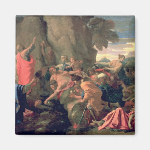 Auffallendes Wasser Moseses vom Felsen, 1649 Magnet
