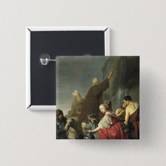 Auffallendes Wasser Moseses vom Felsen Button (Vorne & Hinten)