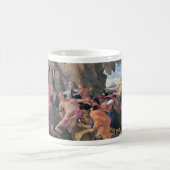 Auffallendes Wasser Moseses vom Felsen durch Kaffeetasse (Mittel)