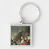 Auffallendes Wasser Moseses vom Felsen Schlüsselanhänger (Vorne)