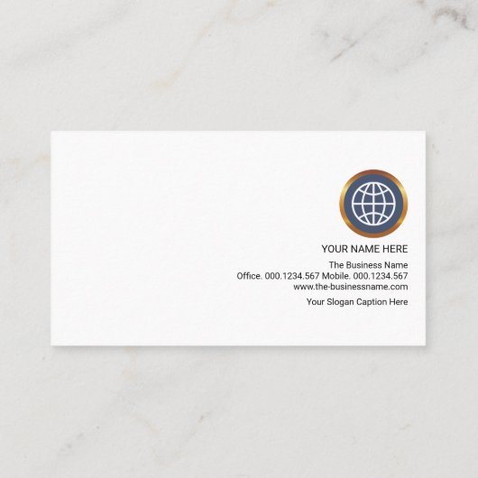 Auffällig Blaue Pfeilspitzen Stripe Spalte Gründer Visitenkarte (Rückseite)