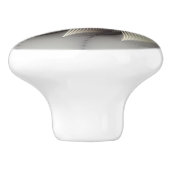 Auffällige Abbildung, moderne Kunst des Abstrakten Keramikknauf (Seitenansicht)