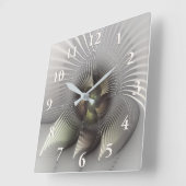 Auffällige Abbildung, moderne Kunst des Abstrakten Quadratische Wanduhr (Winkel)