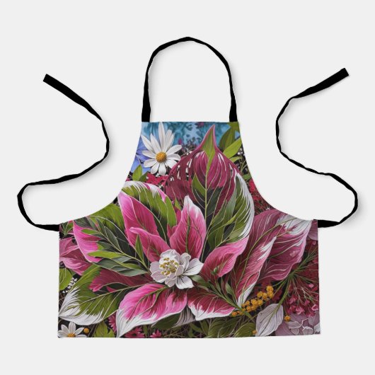 Auffällige Blumen Schürze (Vorderseite)