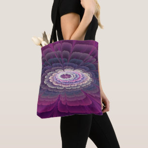 Auffällige Blumenfarbige Abstrakte Fraktal-Kunst R Tasche