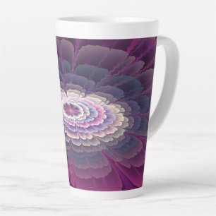 Auffällige Blumenfarbige abstrakte Fraktalkunst Ro Milchtasse