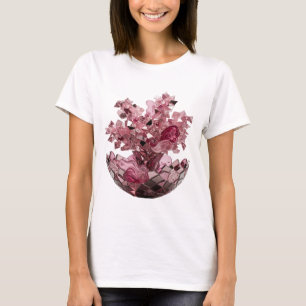 Auffällige silberne ABSTRACT ART moderne Gestaltun T-Shirt