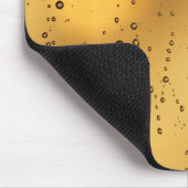 Auffälliger goldener texturierter Regentropfen Mousepad (Ecke)