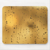 Auffälliger goldener texturierter Regentropfen Mousepad (Vorne)