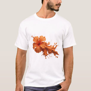 Auffälliges ABSTRACT FLOWER 1 Künstlerisches Motiv T-Shirt