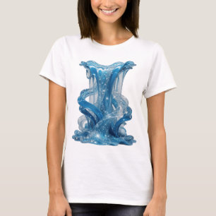 Auffälliges Blau BLITZENDER BLUE-SLIME-VASE T-Shirt