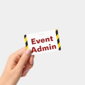 Auffälliges "Event Admin"-Abzeichen Ausweis (Handheld)