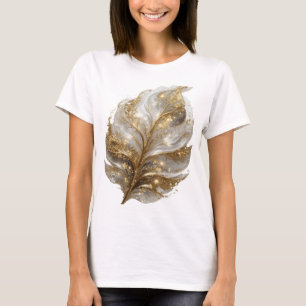 Auffälliges Gold ALCOHOLIC INK JET ART Fettes Desi T-Shirt