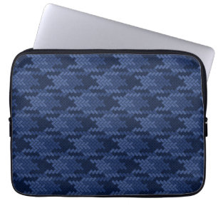 Auffälliges Muster der blauen Formen Laptopschutzhülle