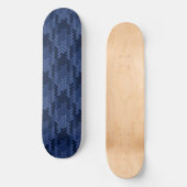 Auffälliges Muster der blauen Formen Skateboard (Vorderseite)