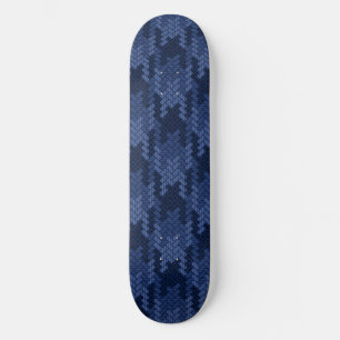 Auffälliges Muster der blauen Formen Skateboard
