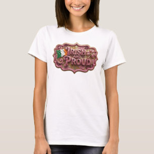 Auffälliges Pink IRISH AND PROUD T-Shirt
