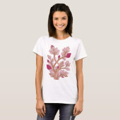 Auffälliges Silber CRYSTAL TREE Statement Design T-Shirt (Vorne ganz)