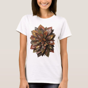 Auffälliges silbernes ABSTRACT ART Grafikdesign T-Shirt