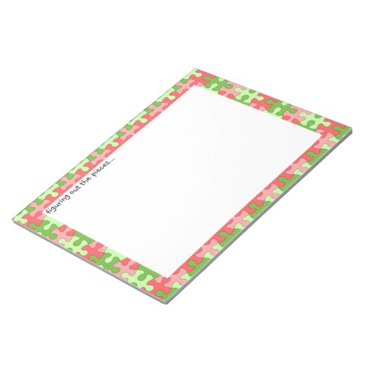 Auffinden des Rätsel-Notepad Notizblock (angewinkelt)