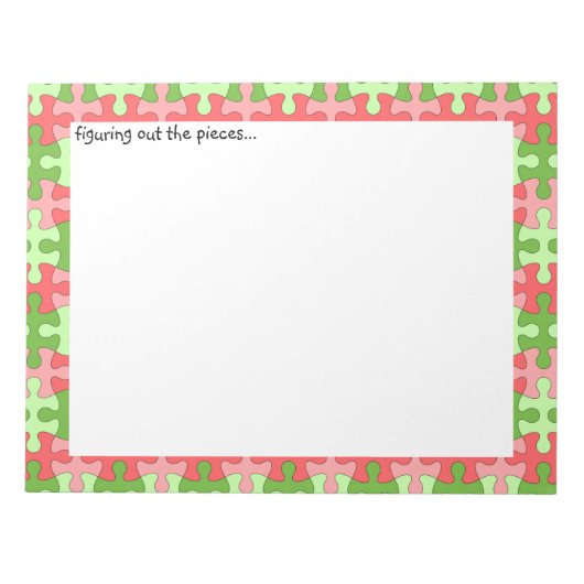 Auffinden des Rätsel-Notepad Notizblock (Vorderseite)