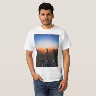 Auffinden von mir selbst Sonnenuntergang und Schme T-Shirt