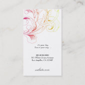 Aufflackern des Laub-311-Vivid Noir Visitenkarte (Rückseite)