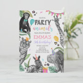 Aufforderung an alle Party zum Geburtstag Einladung (Stehend Vorderseite)