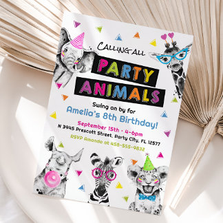 Aufforderung an alle Party zum Geburtstag Einladung