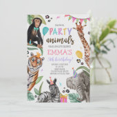 Aufforderung an alle Party zum Geburtstag Einladung (Stehend Vorderseite)