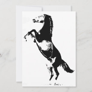 Aufforderung zum Aufbäumen eines Pferdes Einladung