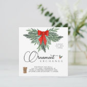 Aufforderung zum Austausch von Ornamenten Einladung (Stehend Vorderseite)