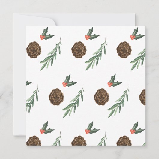 Aufforderung zum Austausch von Ornamenten Einladung (Rückseite)