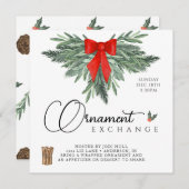 Aufforderung zum Austausch von Ornamenten Einladung (Vorne/Hinten)