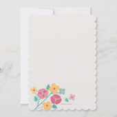 Aufforderung zur Blume von Sparrow Einladung (Rückseite)