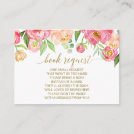 Aufforderung zur Einreichung von Peach & Pink-Buch Begleitkarte