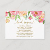 Aufforderung zur Einreichung von Peach & Pink-Buch Begleitkarte (Vorderseite)