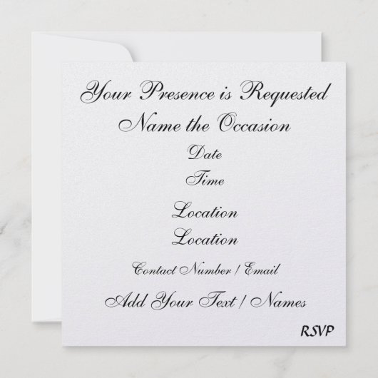 Aufforderung zur Einreichung von Vorschlägen durch Einladung (Rückseite)