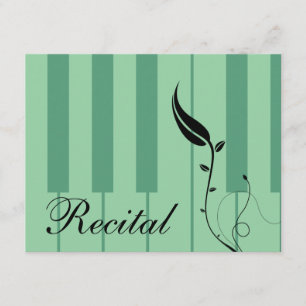 Aufforderung zur Erwägung von Piano Einladung