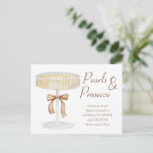 Aufforderung zur Liebe von Perlen und Prosecco-Bra Postkarte (Stehend Vorderseite)