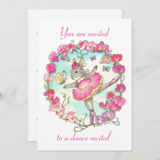 Aufforderung zur Tanzaufforderung Einladung (Vorne/Hinten)