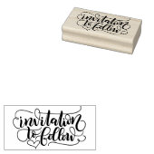 Aufforderung zur Weiterverfolgung - Save the Date  Gummistempel (Stempel)