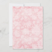 Aufforderungen zur Taufen | Pink Peonies Einladung (Rückseite)